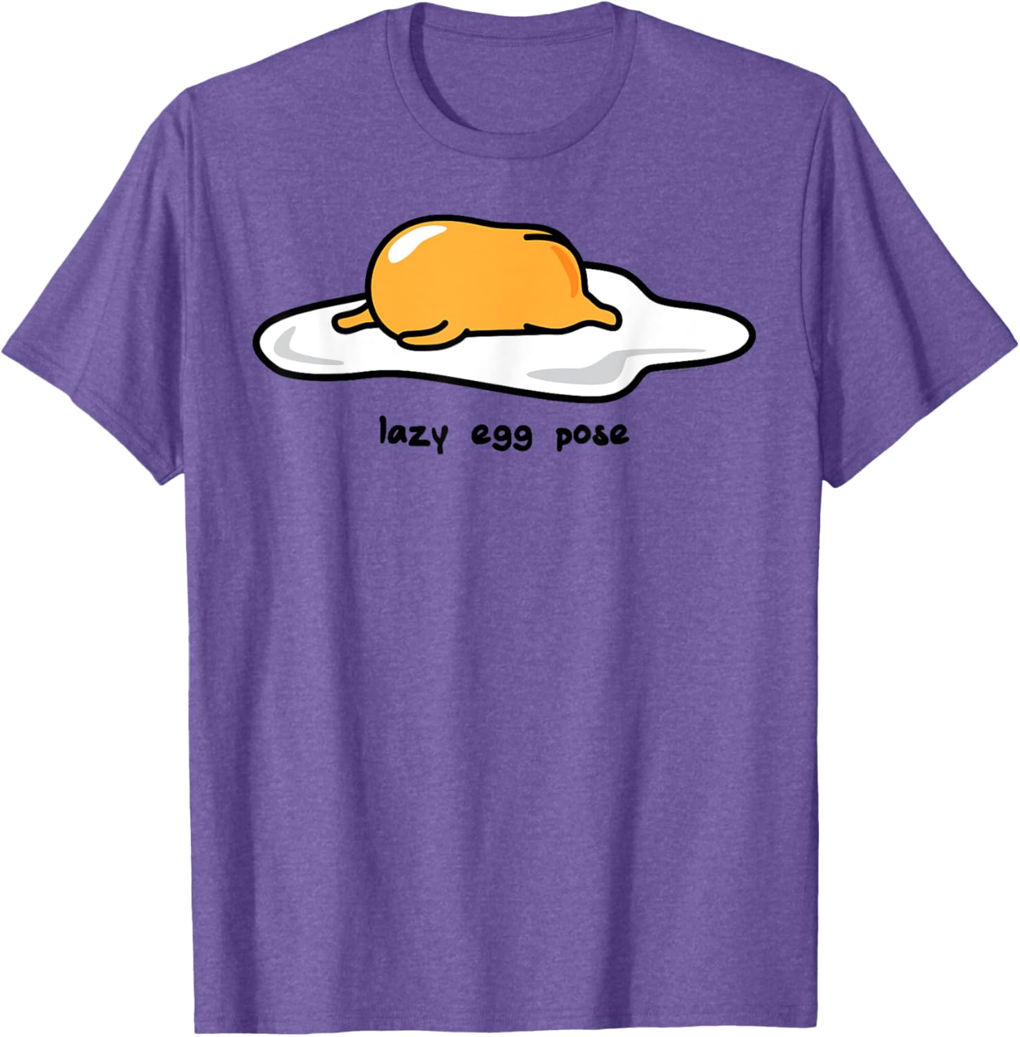 Gudetama Lazy Egg Yoga Pose T-Shirt for Fun and Comfort Lovers - 12
