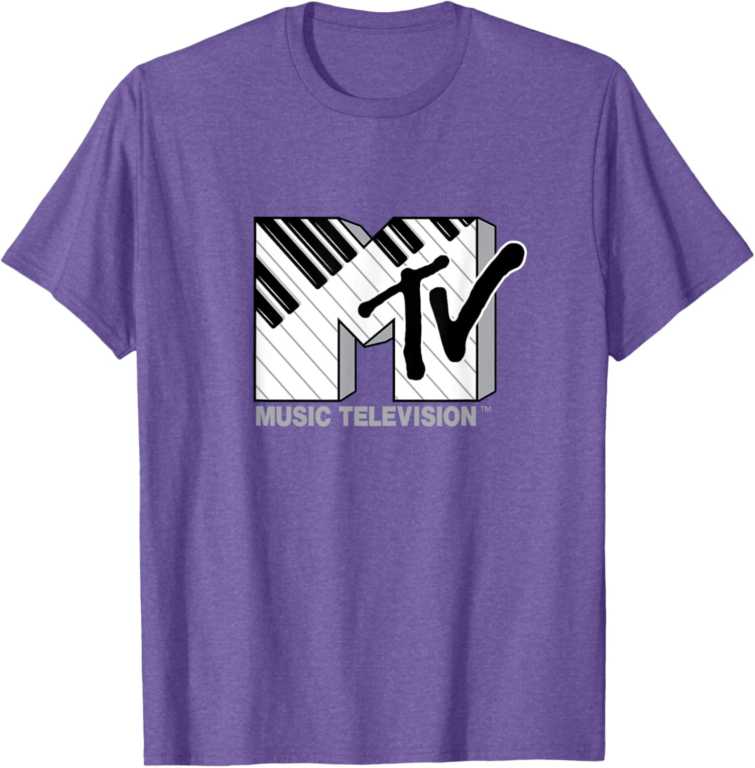 Mademark x MTV Official Logo T-Shirt with Black and White Piano Keys - 22