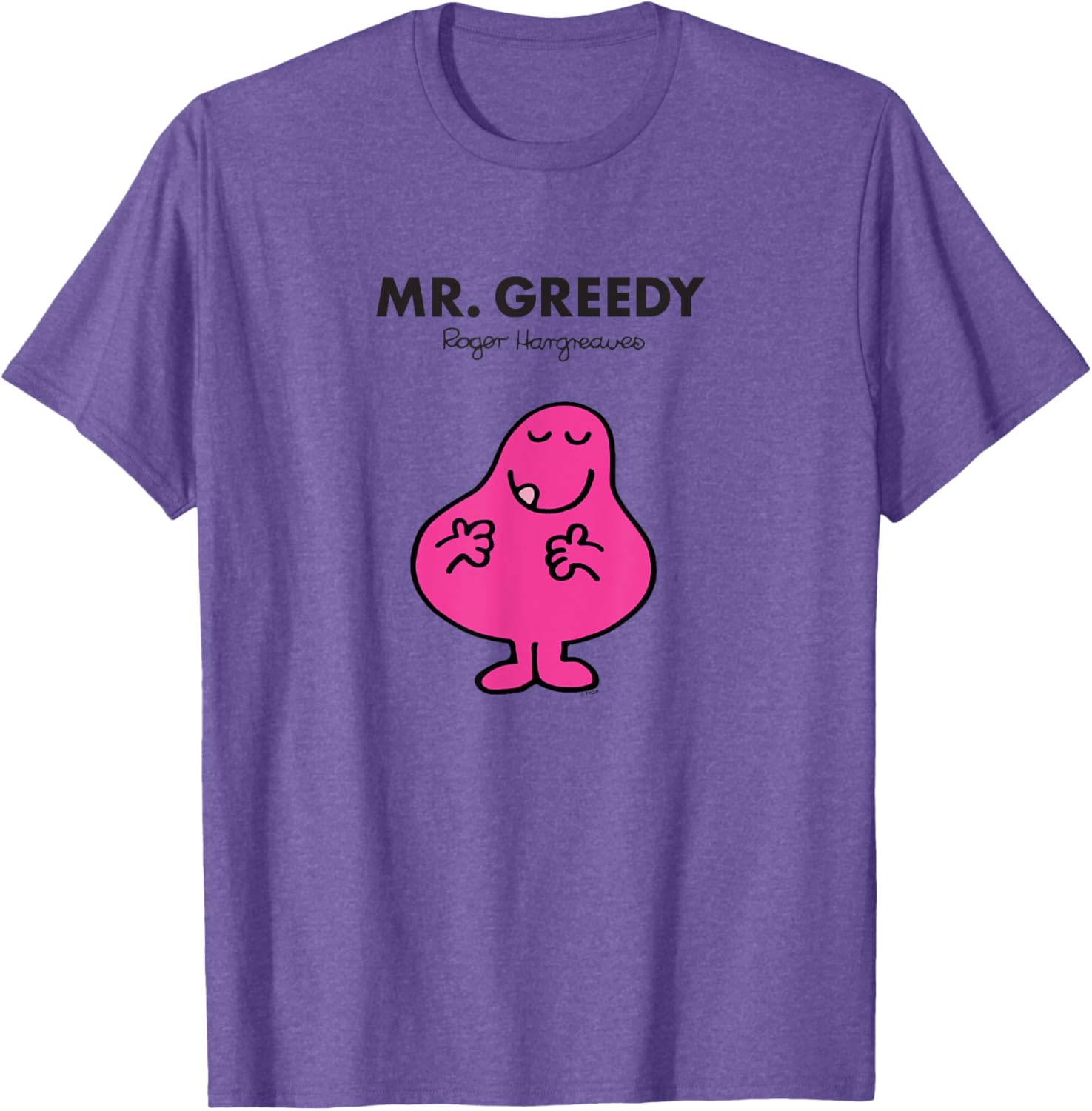 Mr Men Mr Greedy T-Shirt Fun Graphic Tee for Kids and Adults - 9