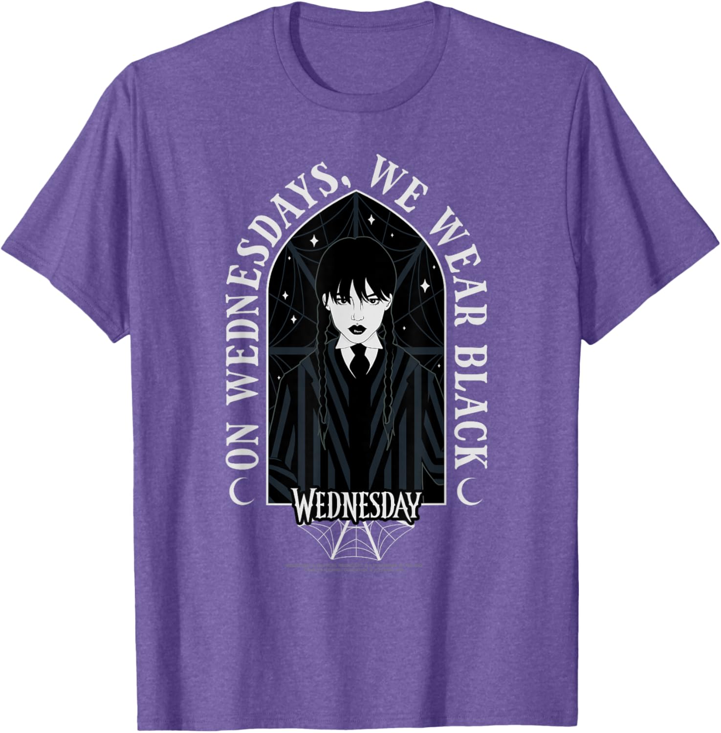 Wednesday On Wednesdays We Wear Black Goth T-Shirt for Stylish Looks - 8