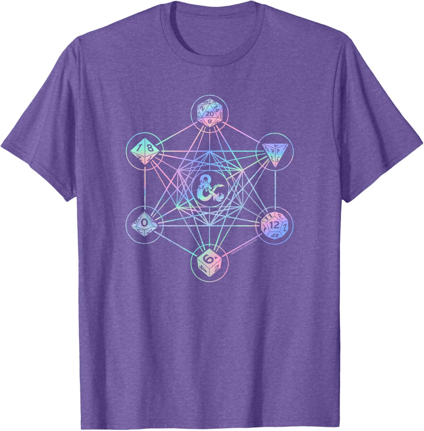 Dungeons and Dragons Geometric Hologram Logo T-Shirt for Gamers - 10