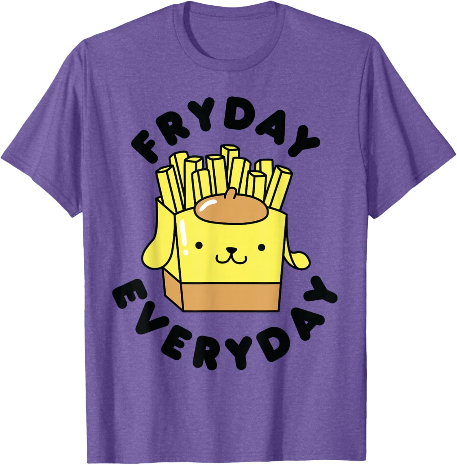 Pom Pom Purin French Fries Fryday T-Shirt for Fun Casual Wear - 11