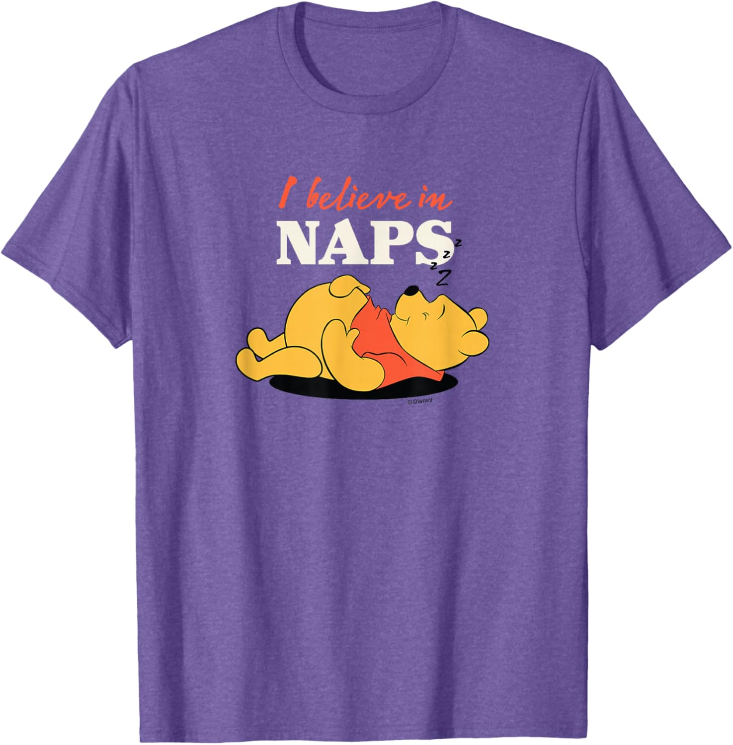 Winnie the Pooh I Believe in Naps T-Shirt for Cozy Comfort Lovers - 3