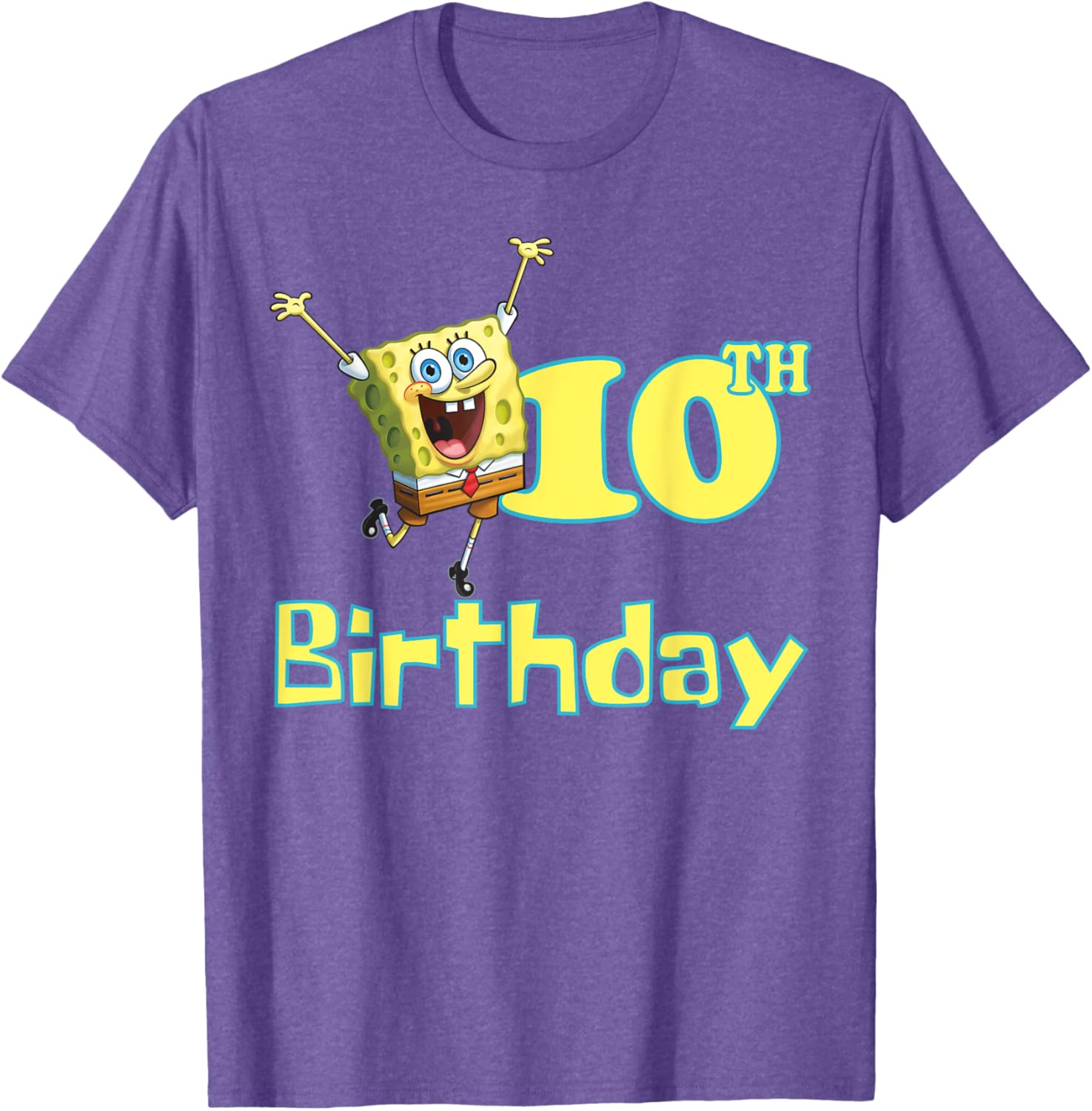 Mademark SpongeBob SquarePants 10th Birthday T-Shirt for Kids and Fans - 8