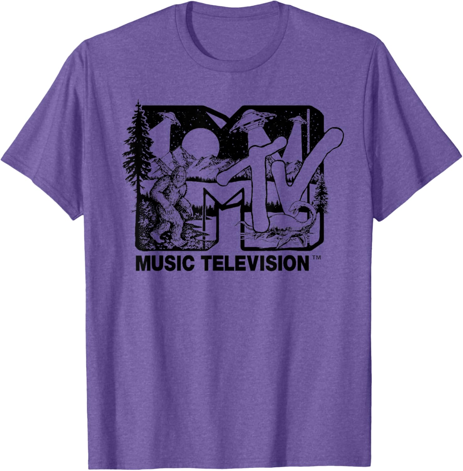 Mademark x MTV Cryptid Logo T-Shirt Featuring Bigfoot UFO & Nessie - 9