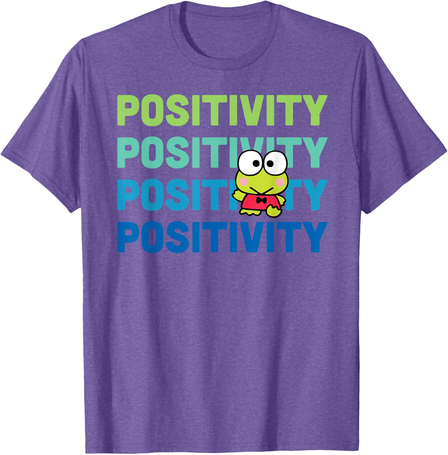 Keroppi Positivity T-Shirt - Cute Frog Design for Fun Fashion Lovers - 1