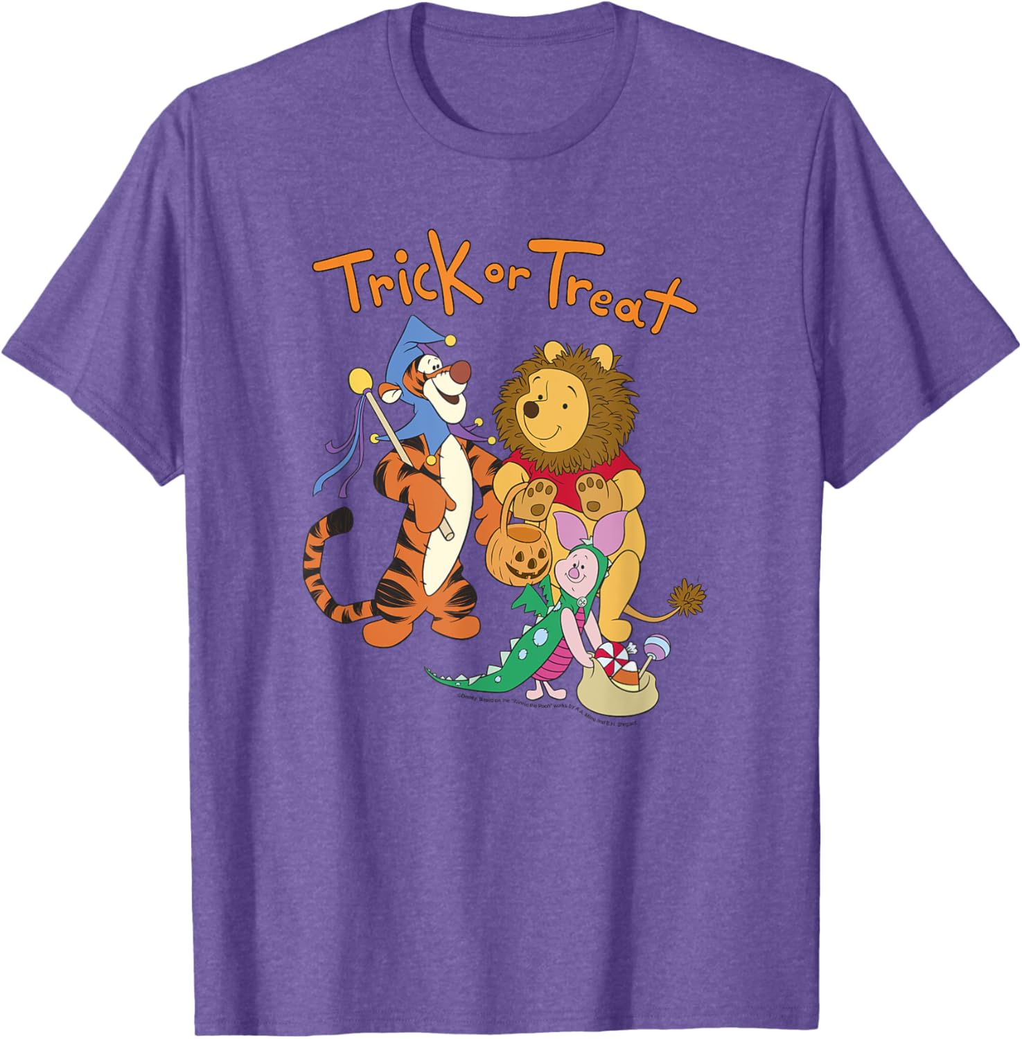 Disney Winnie The Pooh Halloween Group Shot Trick or Treat T-Shirt - 4