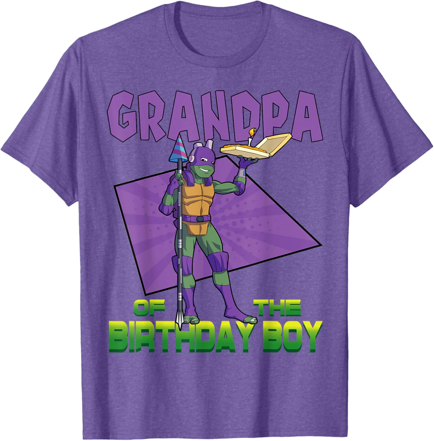 Donnie Grandpa of the Birthday Boy Pizza Theme T-Shirt for TMNT Fans - 11