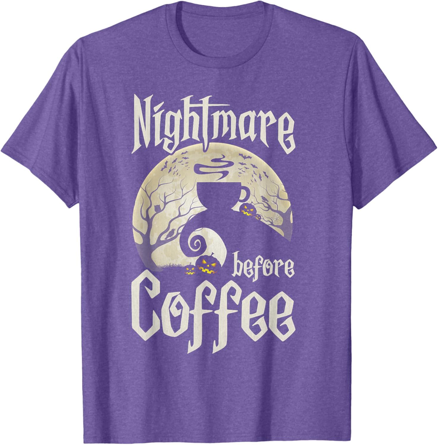 Cute Nightmare Before Coffee Halloween Shirt Funny Gift for Her - 15