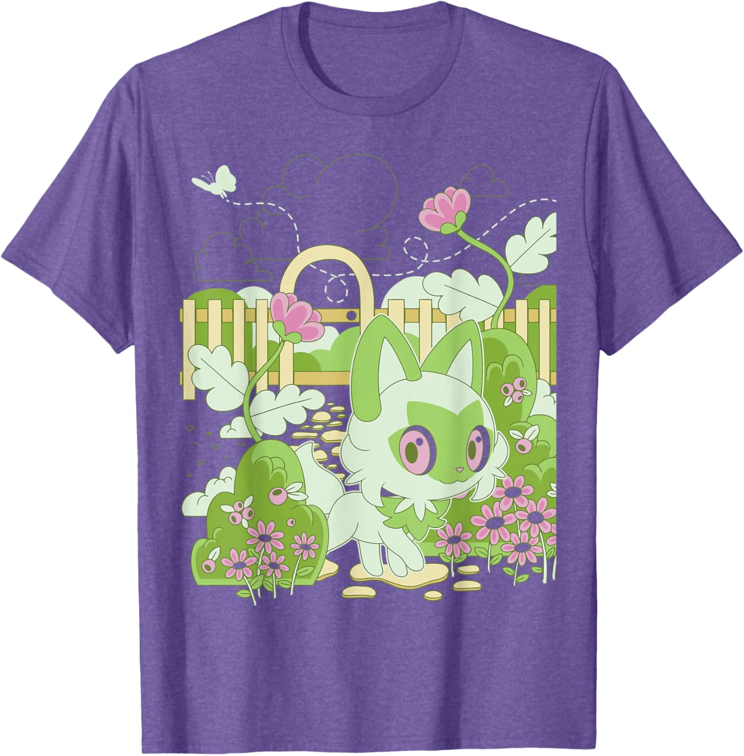 Cute Sprigatito Nature T-Shirt - Perfect for Pokémon Fans and Adventures - 3