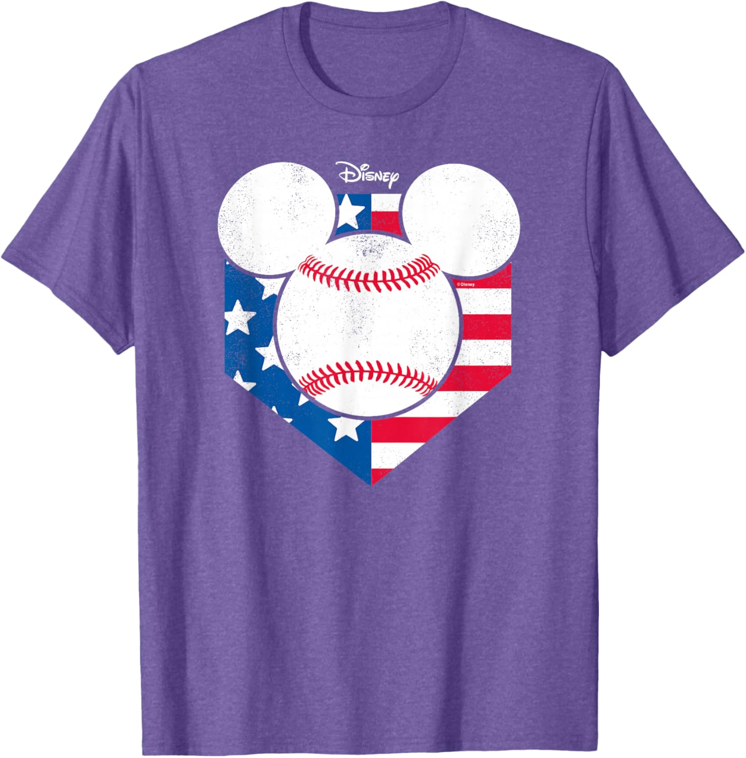 Disney Mickey Baseball Diamond T-Shirt Cool Graphic Tee for Fans - 9