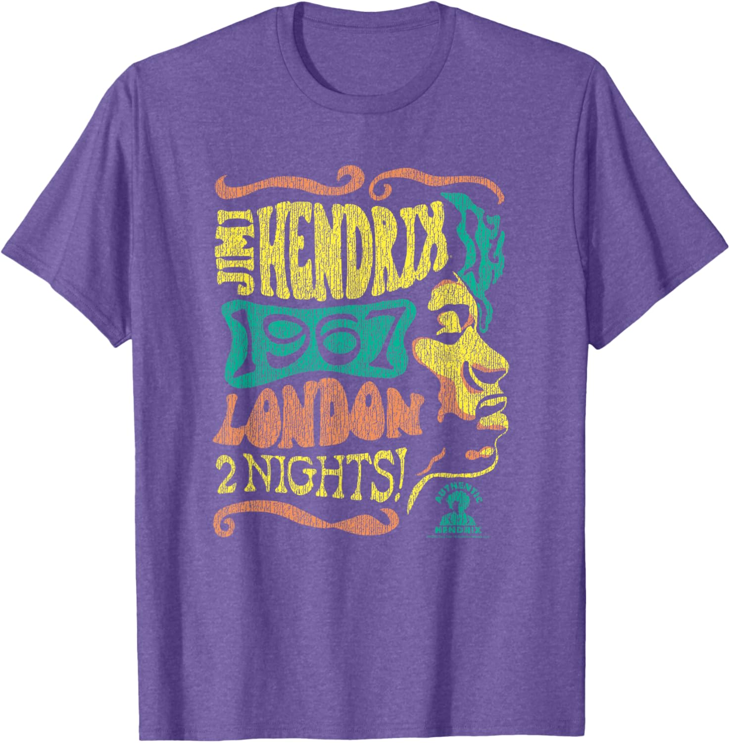 Jimi Hendrix 1967 London Concert Vintage Band T-Shirt for Music Lovers - 5