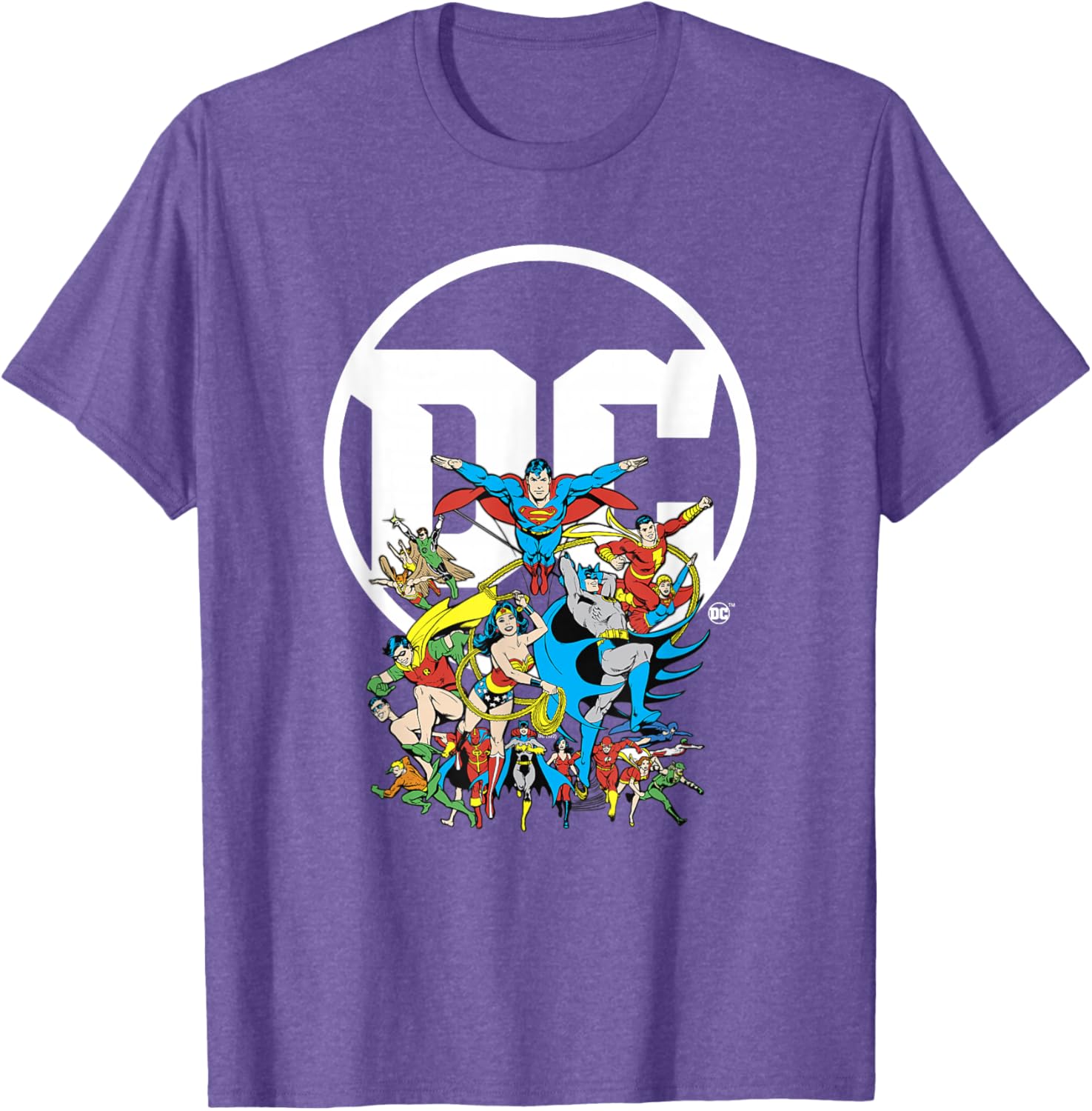 DC Comics Character Group Logo Poster T-Shirt for Fans and Collectors - 5