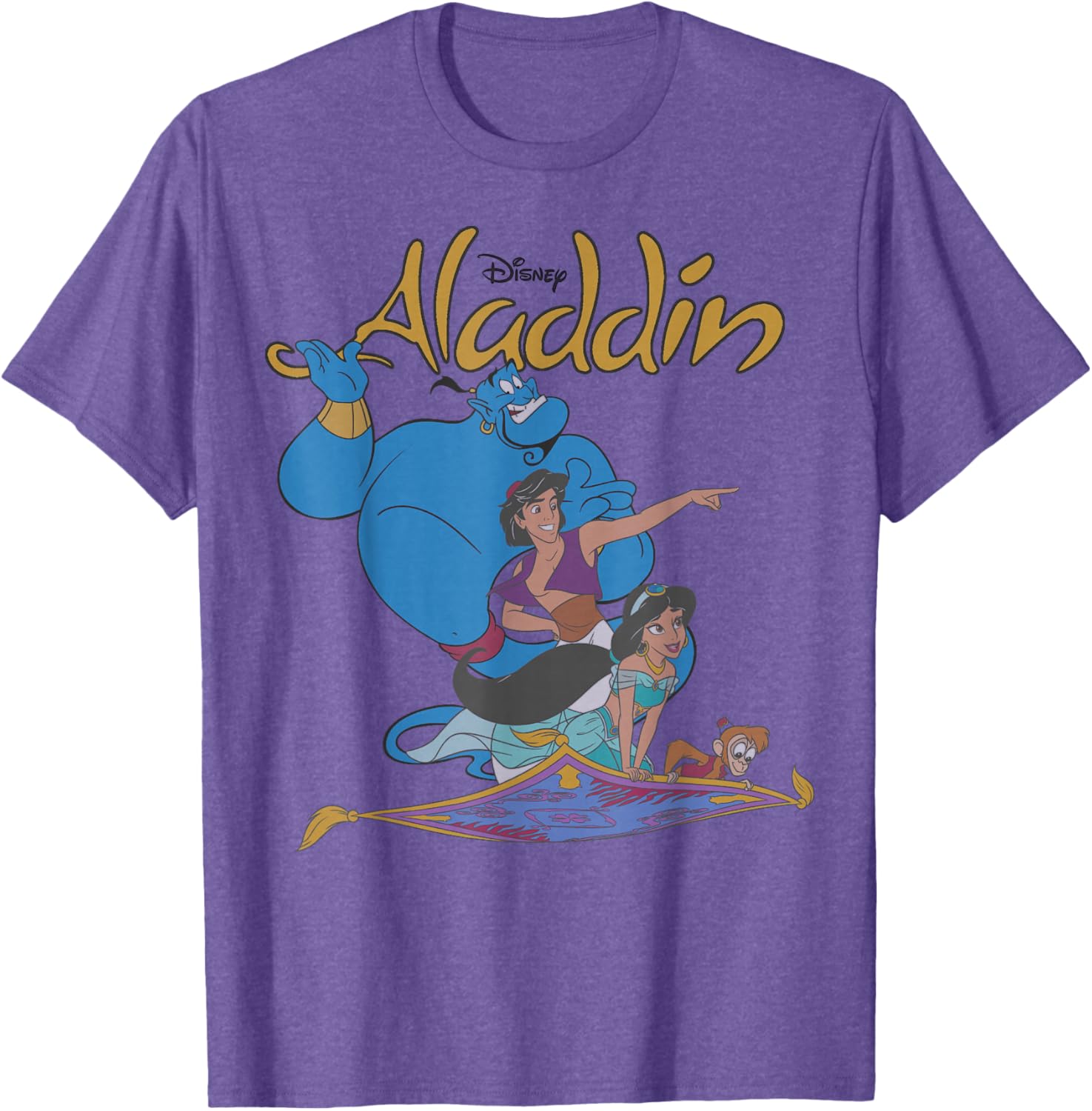 Disney Aladdin Vintage Group Shot Logo T-Shirt for Fans of Adventure - 10