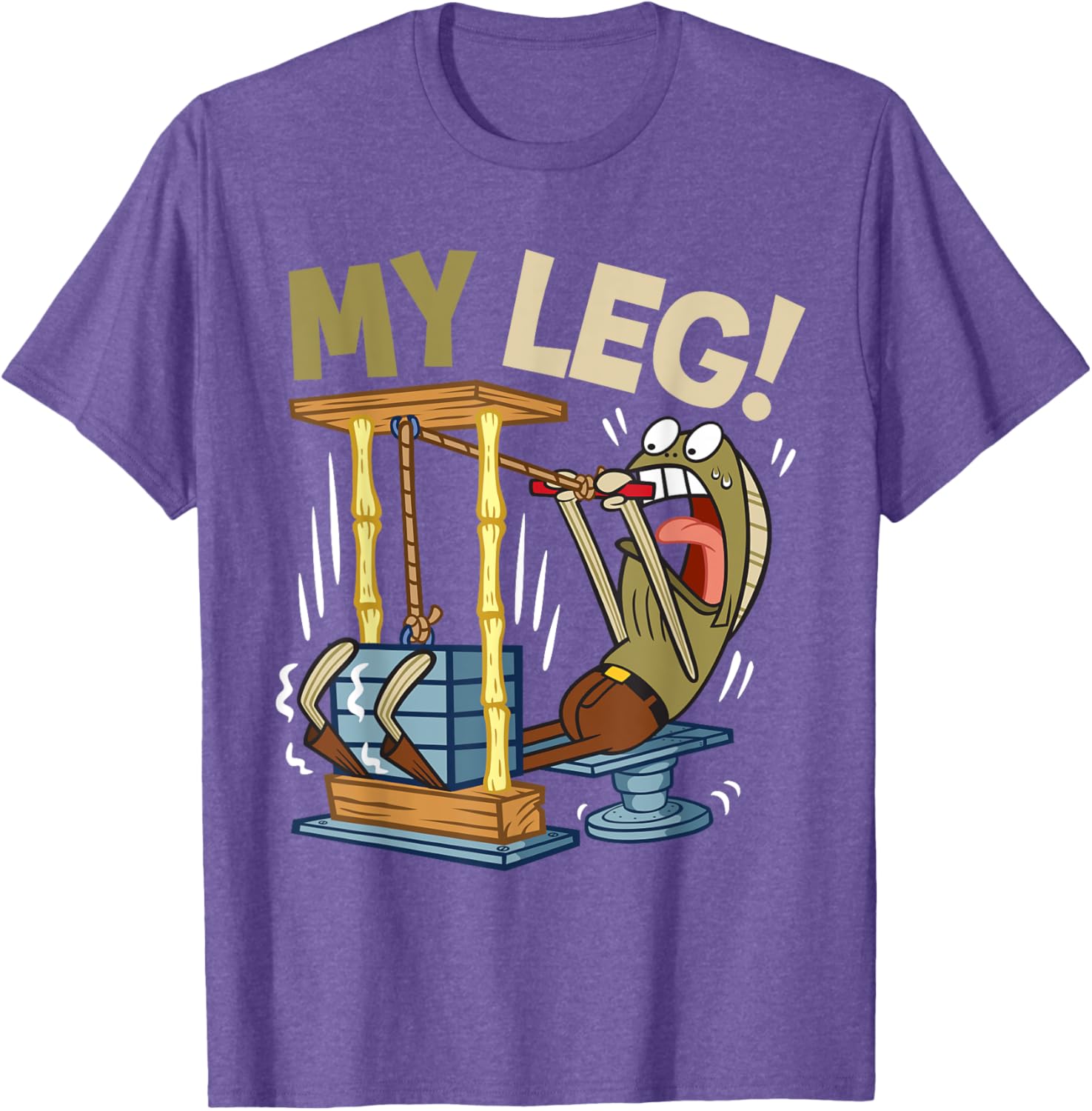 Mademark SpongeBob My Leg Legs Day Weightlifting Gym T-Shirt for Fans - 1