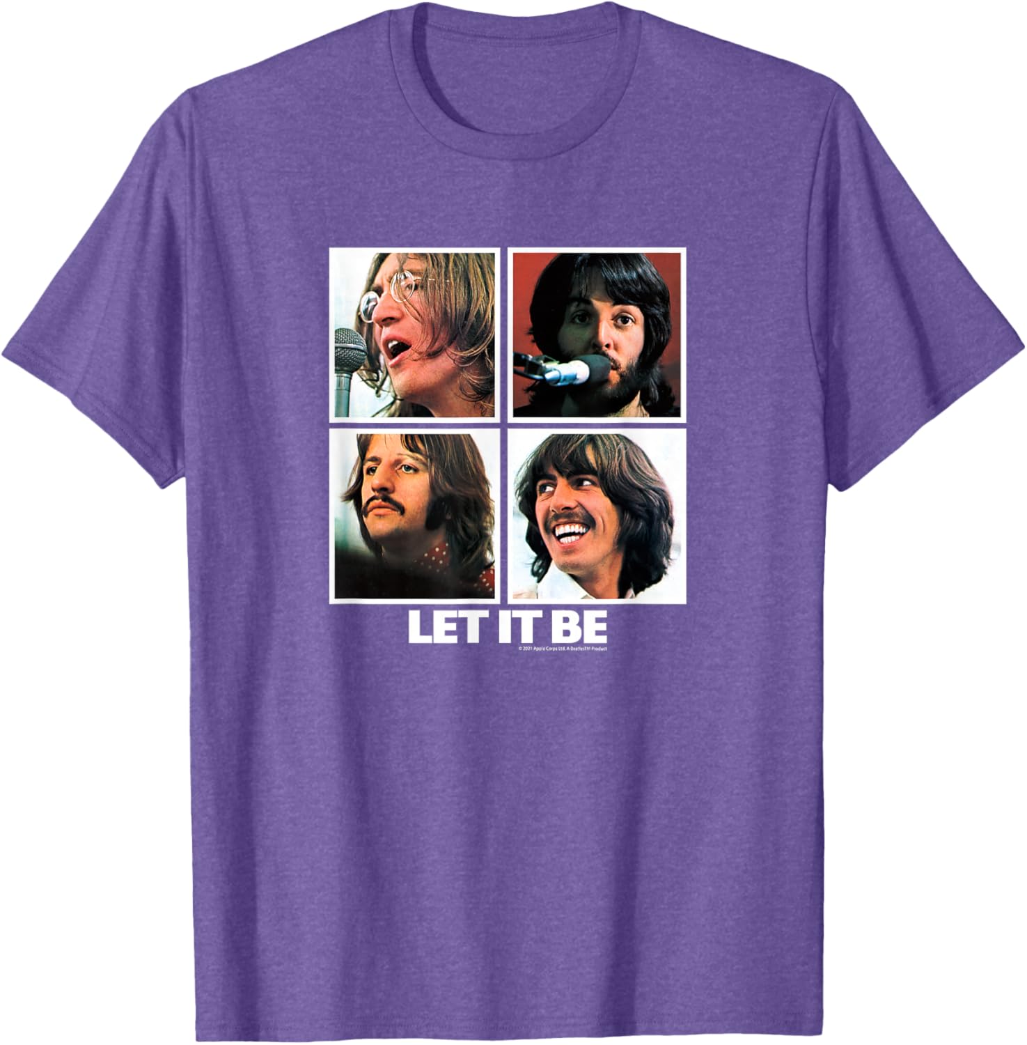 The Beatles Let it Be Square T-Shirt for Music Lovers and Fans - 7