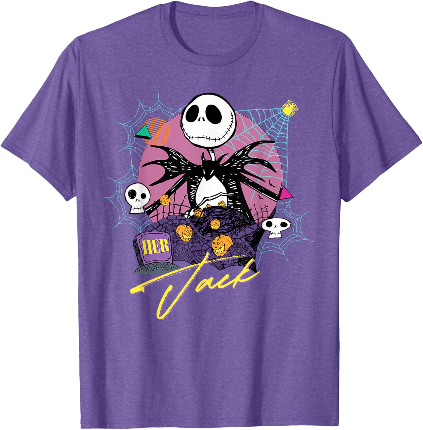 Disney The Nightmare Before Christmas Matching Her Jack T-Shirt for Fans - 18