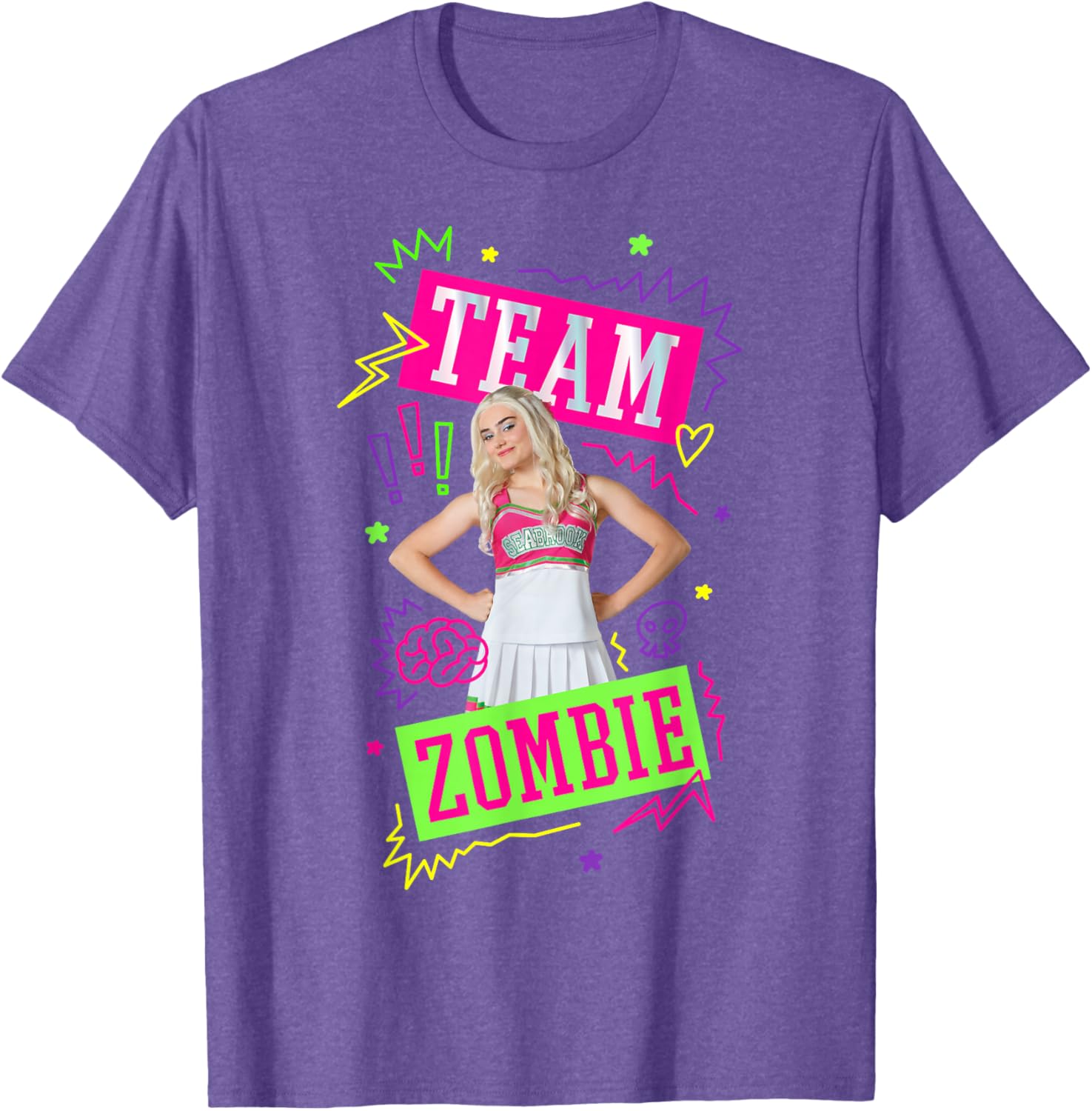 Disney Zombies Addison Team Poster T-Shirt for Fans of Fun Style - 2