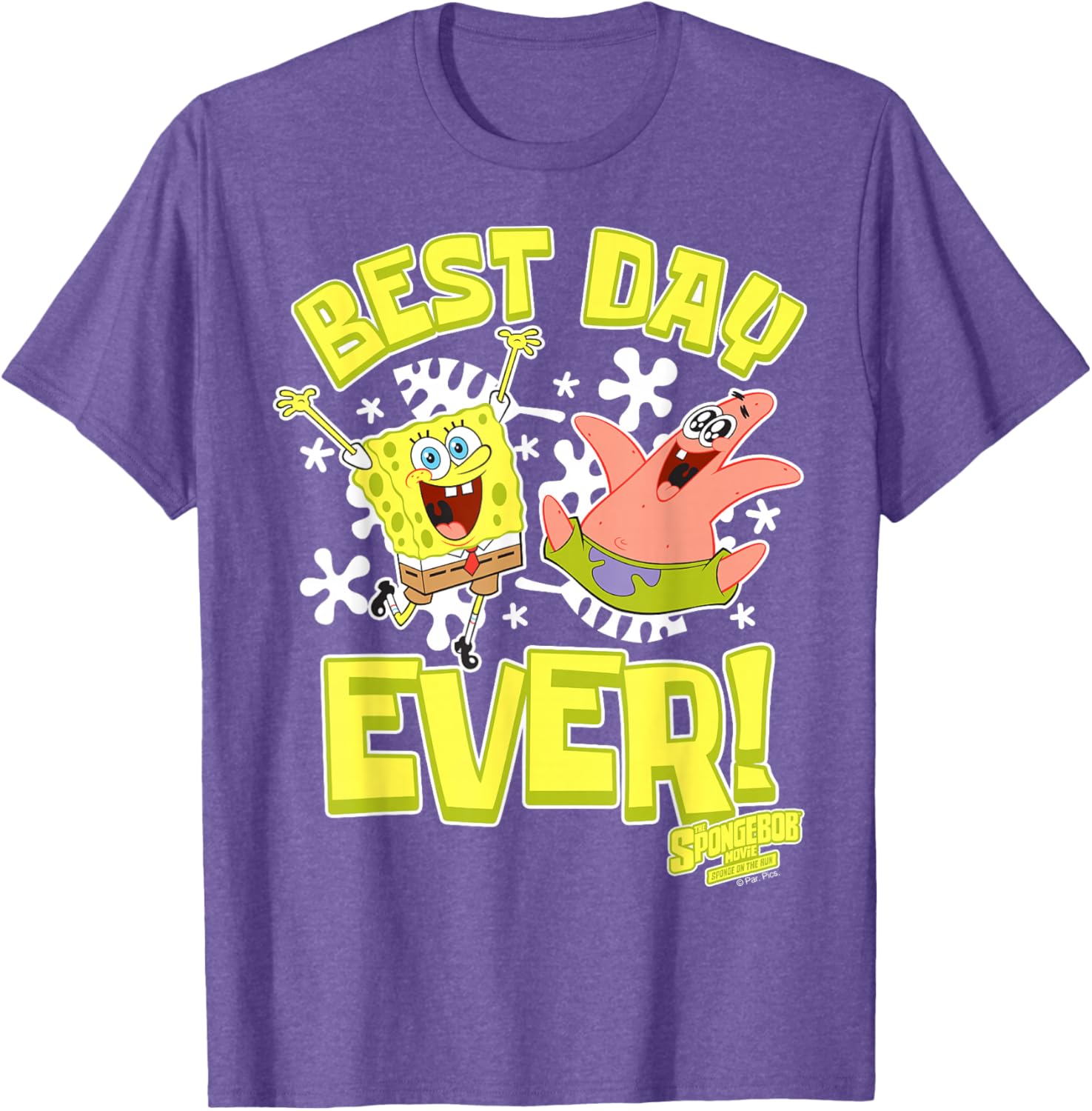 Sponge On The Run Patrick & SpongeBob Best Day Ever T-Shirt for Fun Lovers - 10