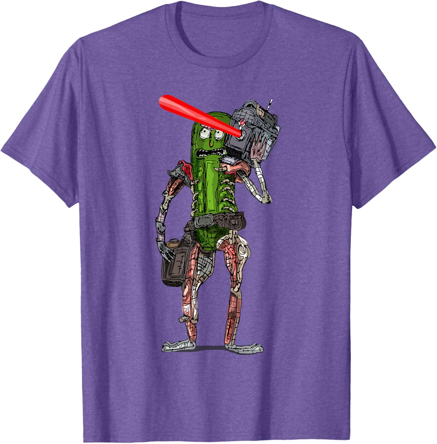 Pickle Rick Laser Beam T-Shirt - Fun Rick and Morty Apparel for Fans - 20