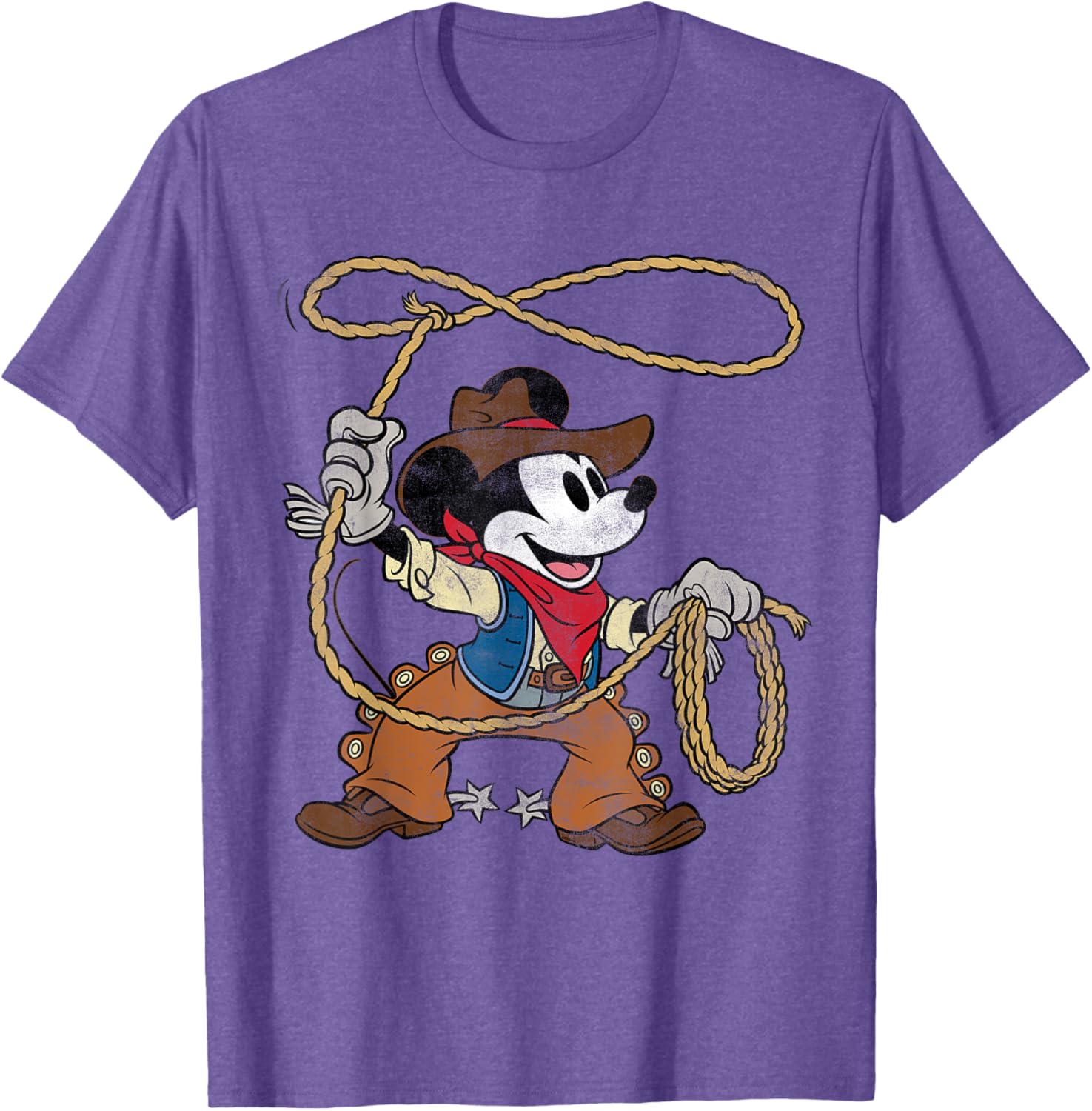 Vintage Mickey Mouse Cowboy T-Shirt for Fun Western Style Fashion - 15