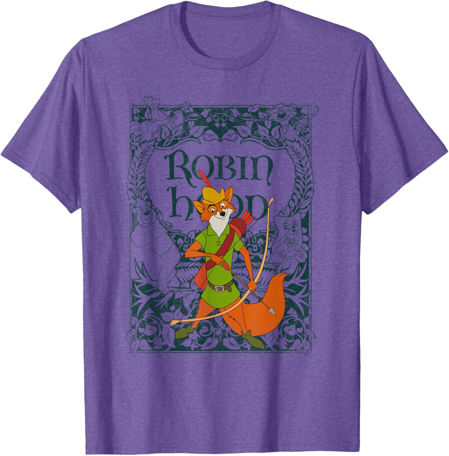 Disney Robin Hood Vintage Distressed T-Shirt for Retro Style Fans - 12