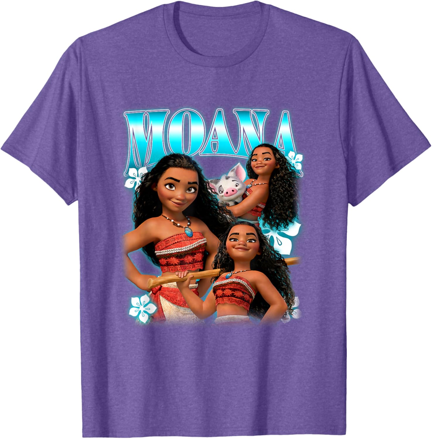 Disney Moana Pua and Moana Collage T-Shirt for Kids and Fans - 9