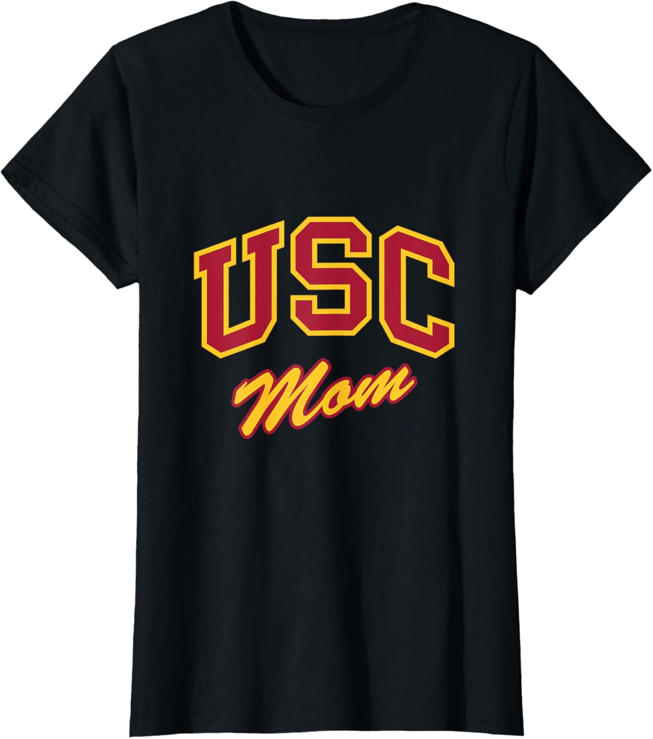 USC Mom Retro Script T-Shirt Perfect for Sports and Outdoor Activities - 7