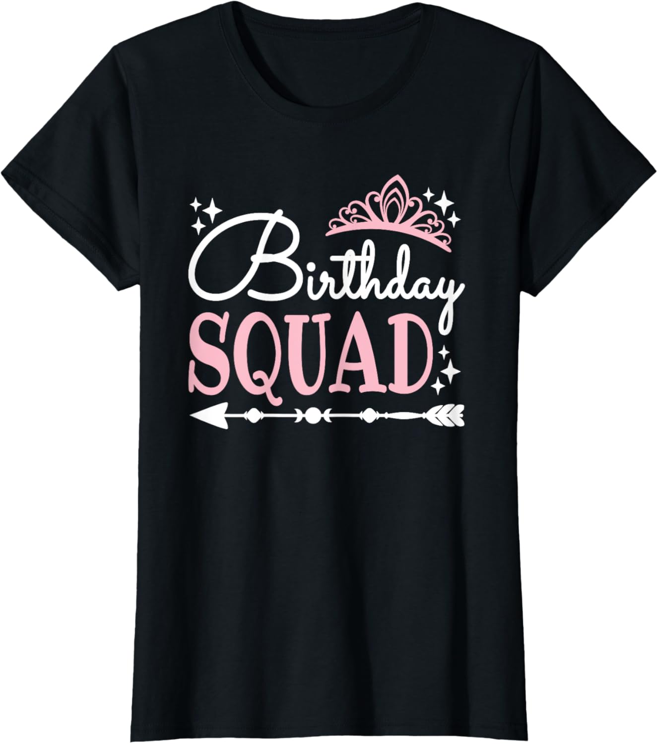 Funny Birthday Squad Bday Queen T-Shirt for Women and Girls - 13