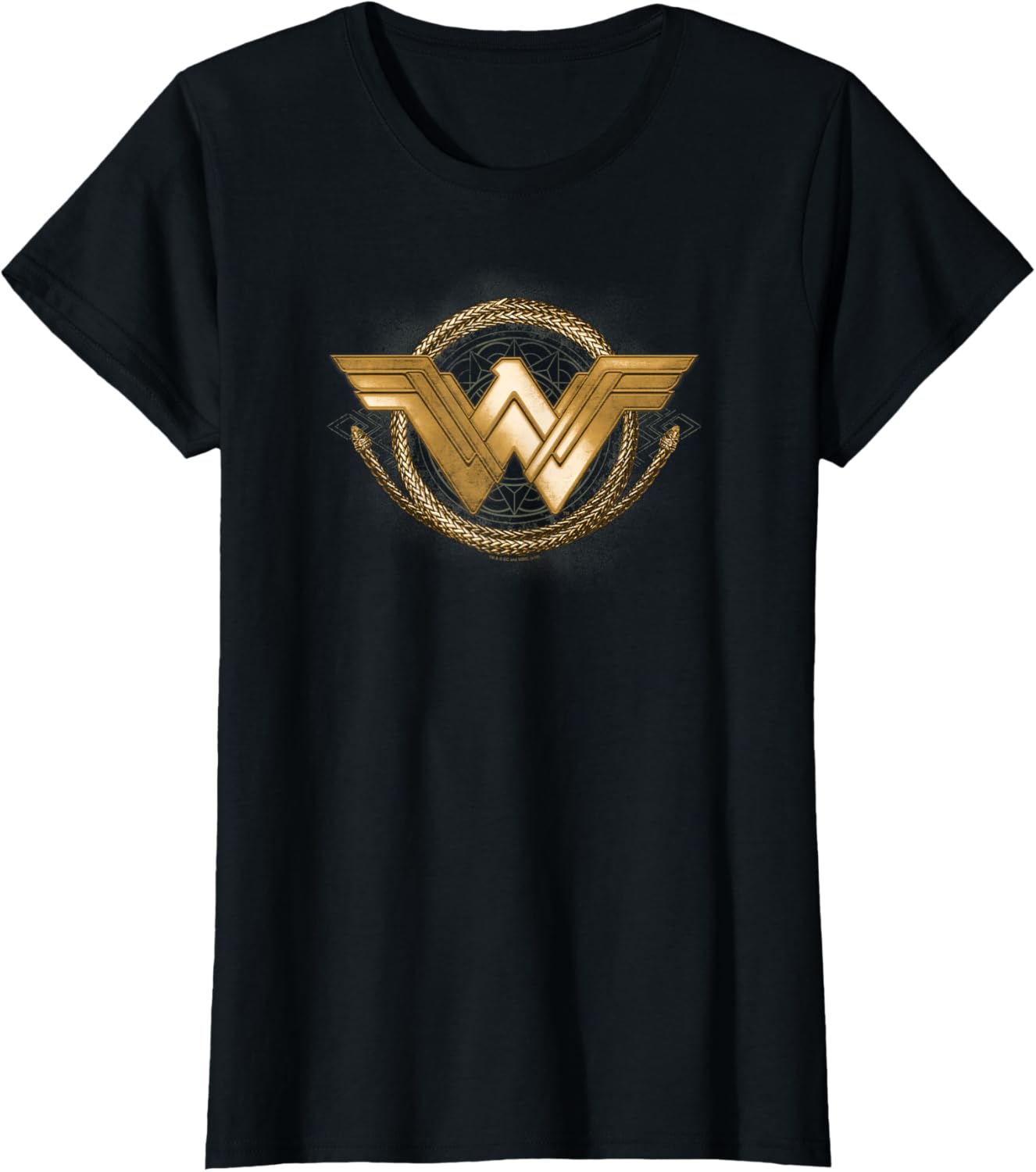 Wonder Woman Golden Lasso Logo T-Shirt for Fans of Superhero Movies - 2