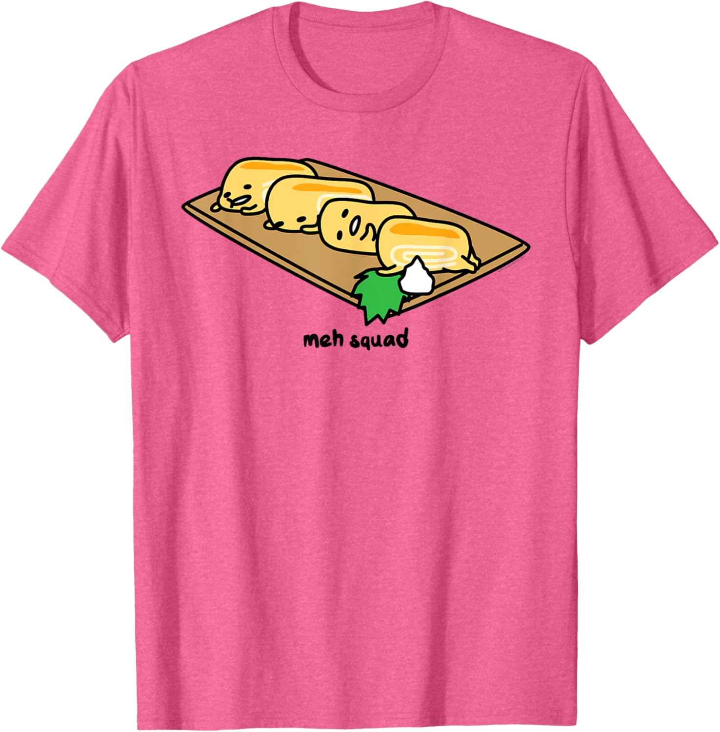 Gudetama Lazy Egg Sushi Tamagoyaki T-Shirt for Fun and Comfort - 15