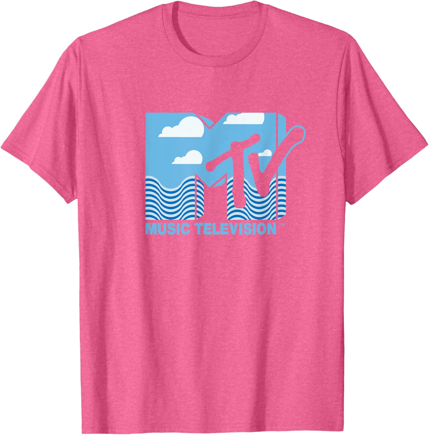Mademark x MTV Official Logo T-Shirt with Water, Clouds & Blue Sky - 25