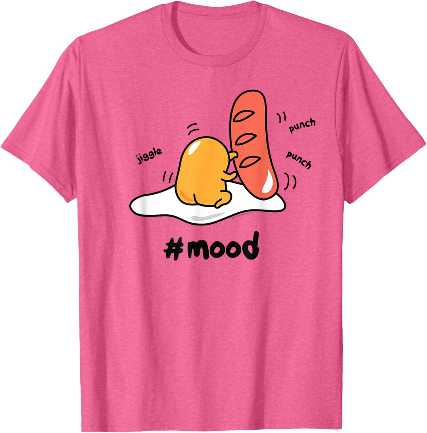Gudetama Lazy Egg Mood Boxing Punching Hot Dog T-Shirt for Fun Style - 9