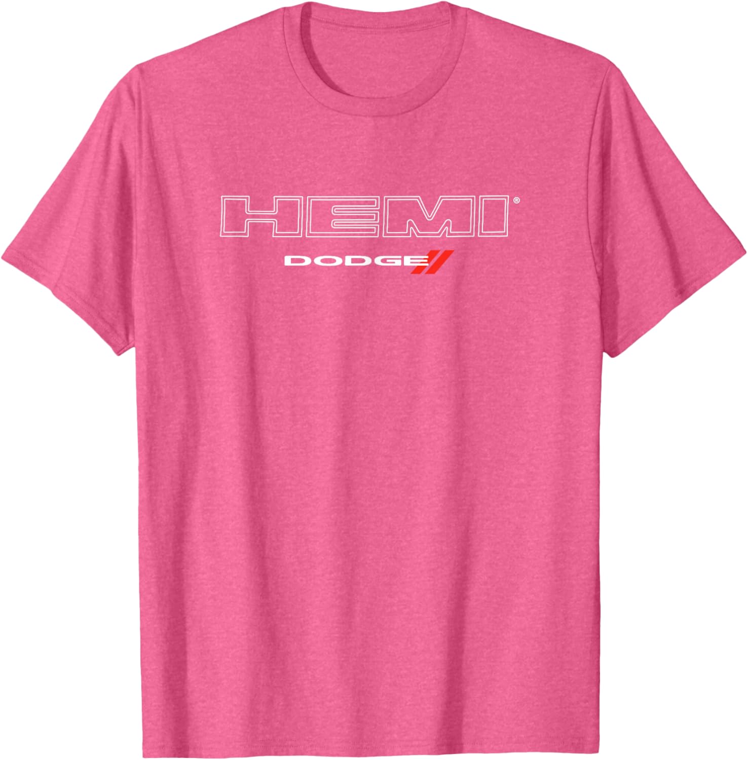 Dodge HEMI Light Wordmark T-Shirt - Black Unisex Cotton Blend, Small - 7