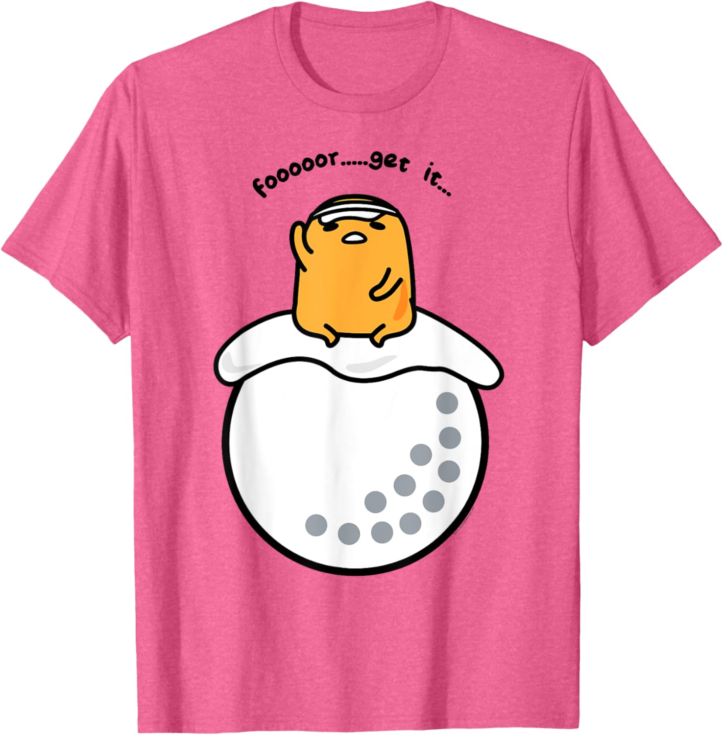 Gudetama Golf Fore Forget It T-Shirt for Fun Golf Lovers and Fans - 3