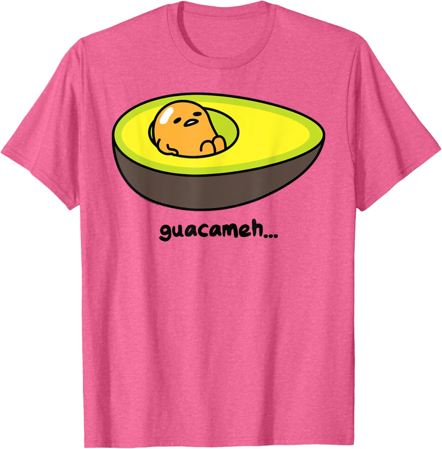 Gudetama Guacamole T-Shirt Cute Avocado Graphic Tee for Food Lovers - 12