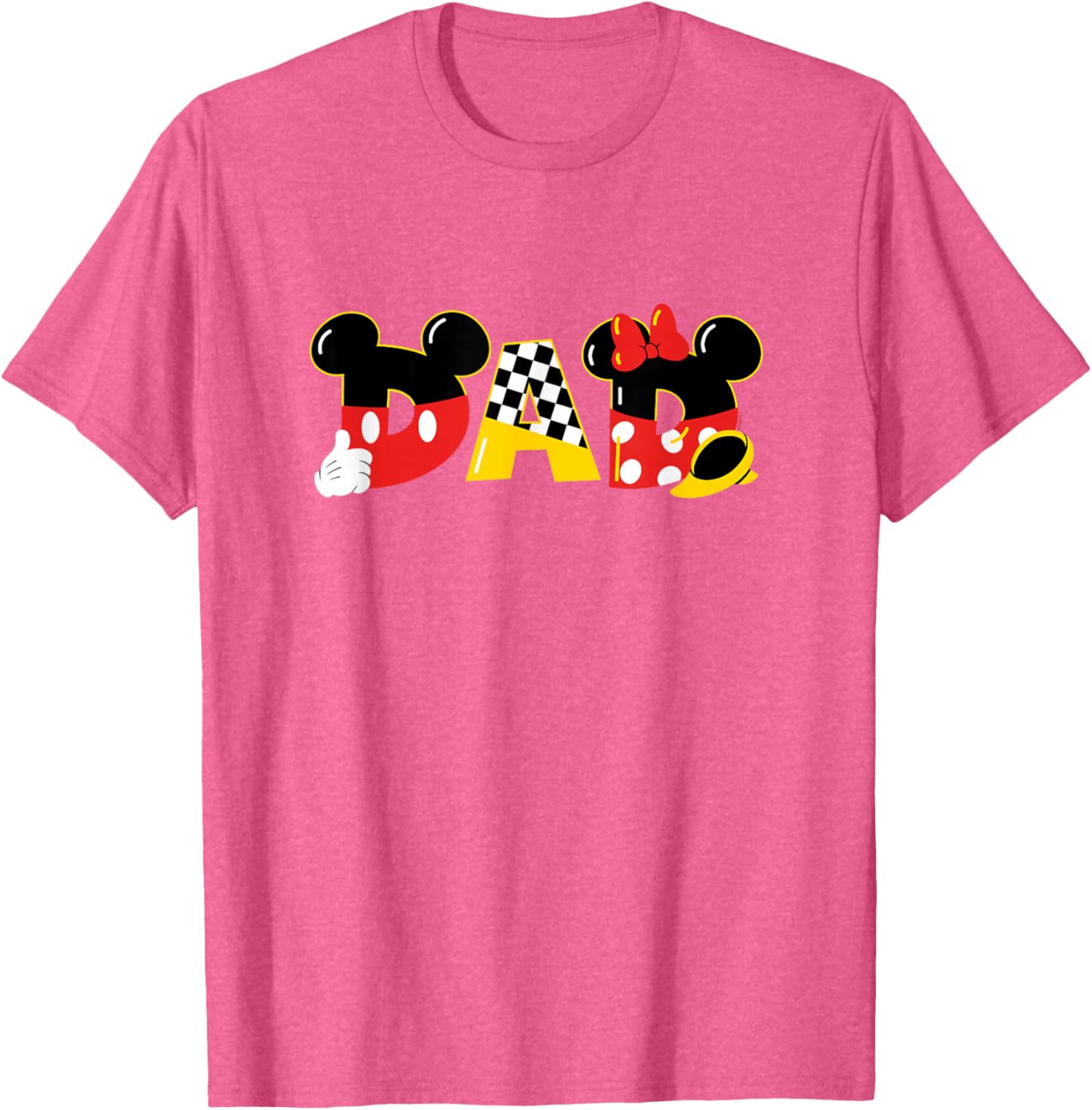 Disney Mickey and Minnie Mouse Dad T-Shirt for Father's Day Birthday Gift - 17