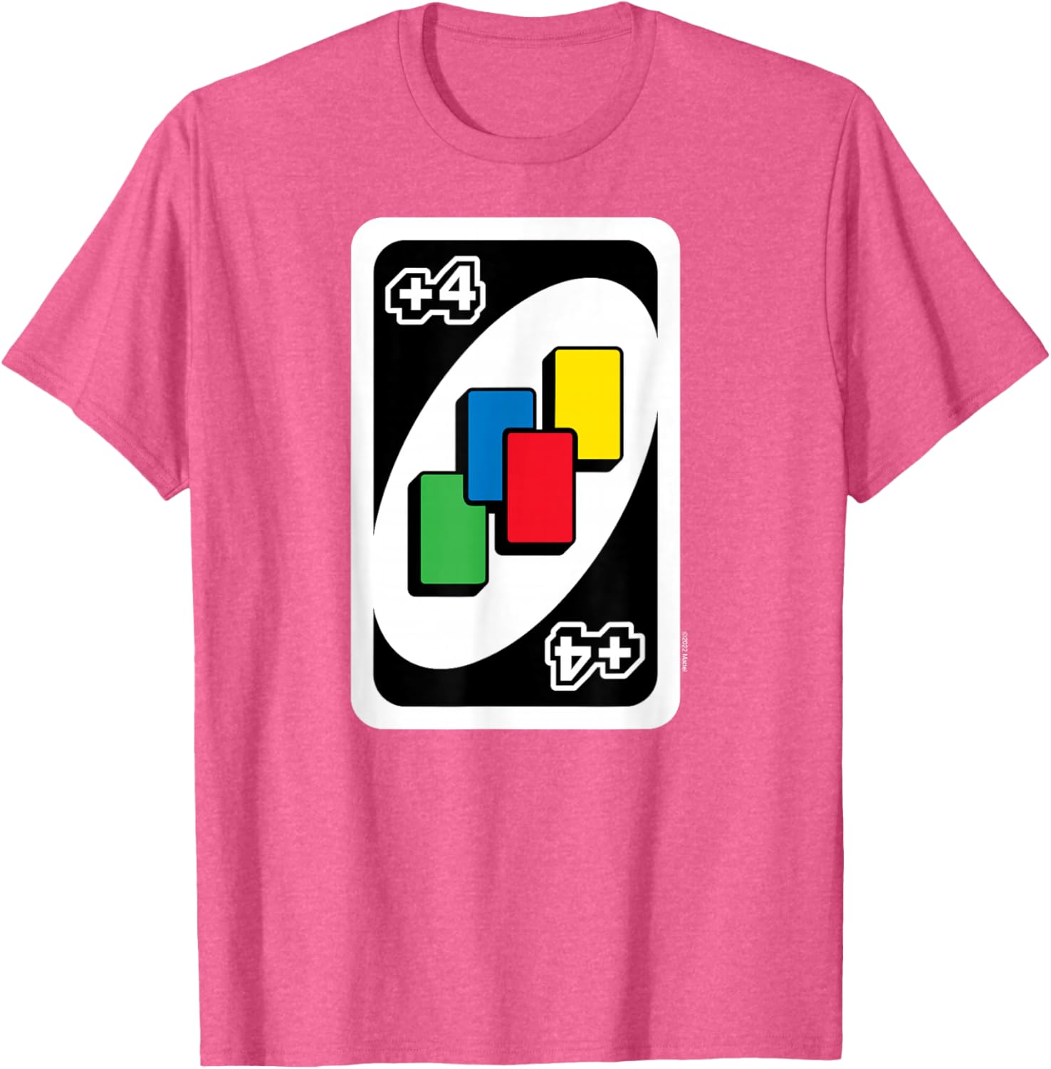 UNO Draw Four Card T-Shirt Fun Casual Wear for Game Lovers - 1