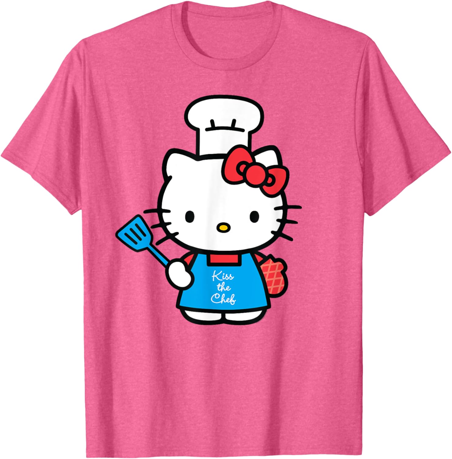 Hello Kitty Kiss the Chef T-Shirt Cute and Fun Cooking Apparel - 13