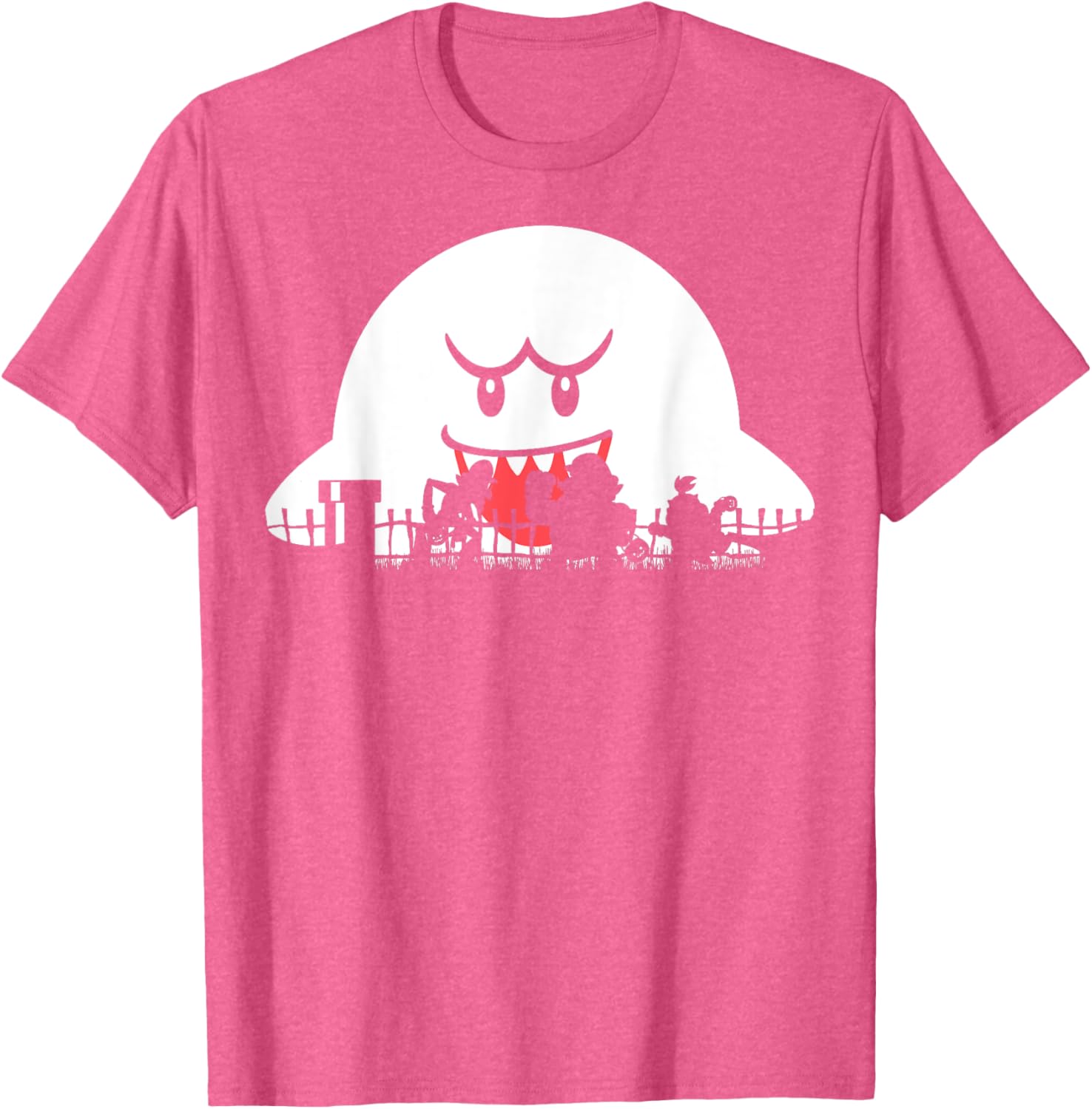 Super Mario Boo Halloween Silhouette T-Shirt for Fun Trick or Treats - 7