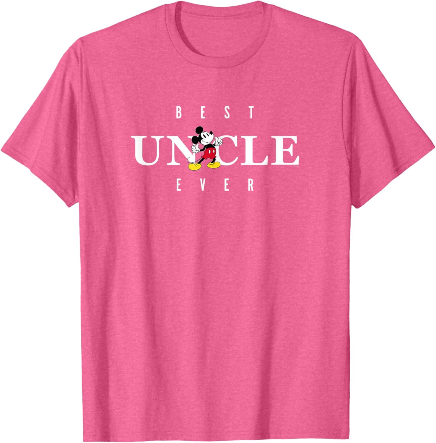 Disney Mickey Mouse Best Uncle Ever T-Shirt for Father's Day Gifts - 8