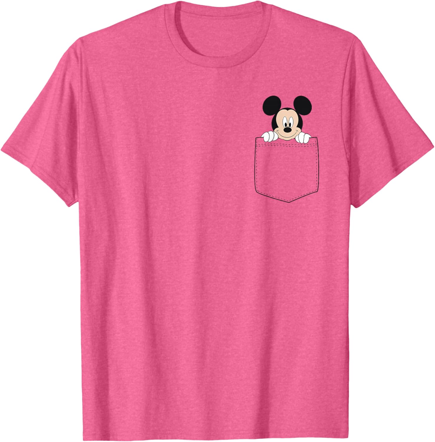 Disney Classic Fit Mickey Mouse T-Shirt for Adults - Blue Cotton Crew Neck - 9