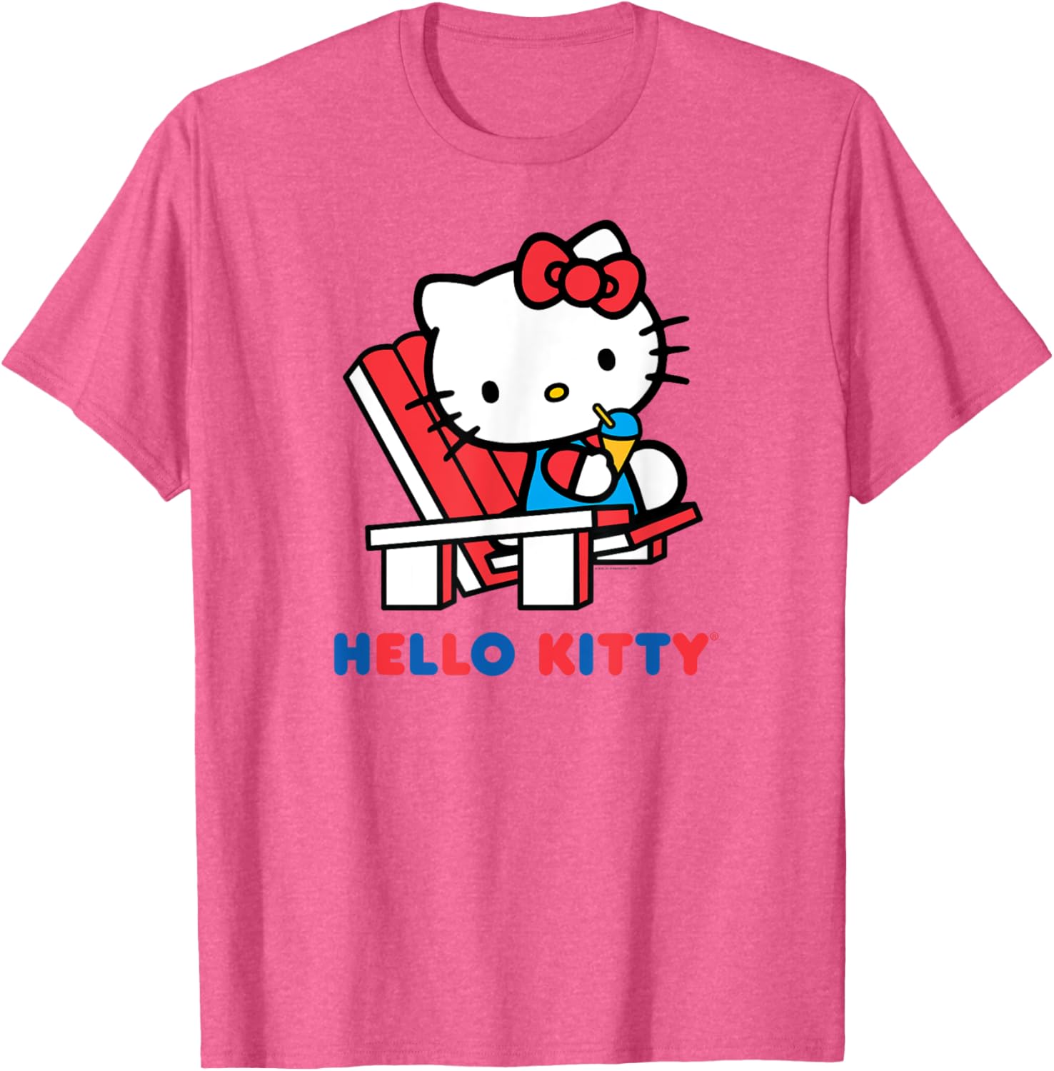 Hello Kitty Snow Cone Summer T-Shirt for Men, Women, Girls, and Kids - 5