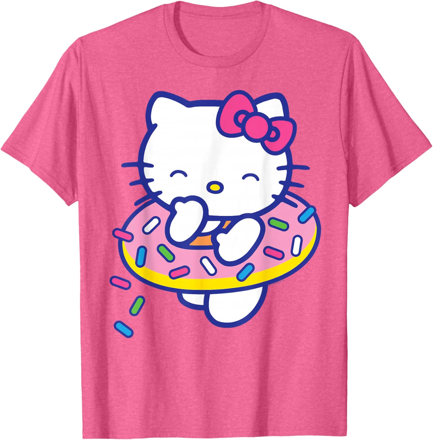 Hello Kitty Donut Sprinkles Floaty Summer T-Shirt for Fun Pool Days - 13