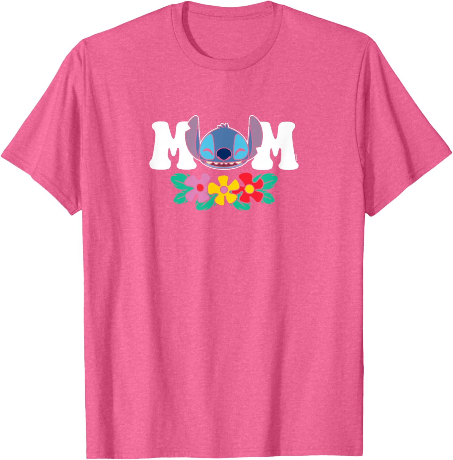 Lilo & Stitch Mom Floral T-Shirt for Stylish Moms - Cute Floral Design - 6