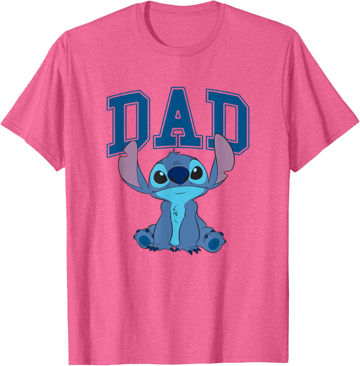 Disney Lilo & Stitch Vintage Dad Cool Stitch Collegiate Logo T-Shirt - 3