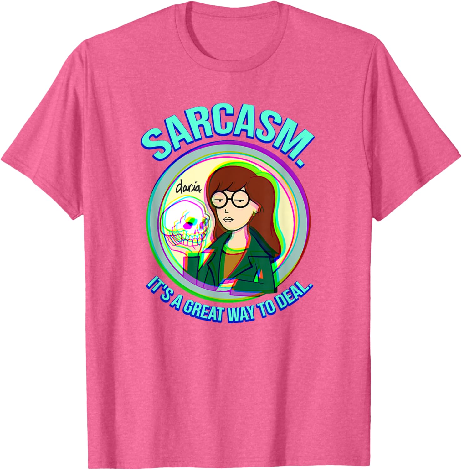 Mademark x Daria Sarcasm Graphic Tee for Casual Style and Humor - 3