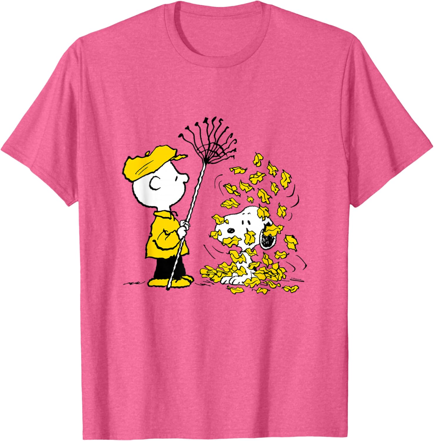 Charlie Brown Snoopy Fall Leaves T-Shirt Perfect for Peanuts Fans - 4