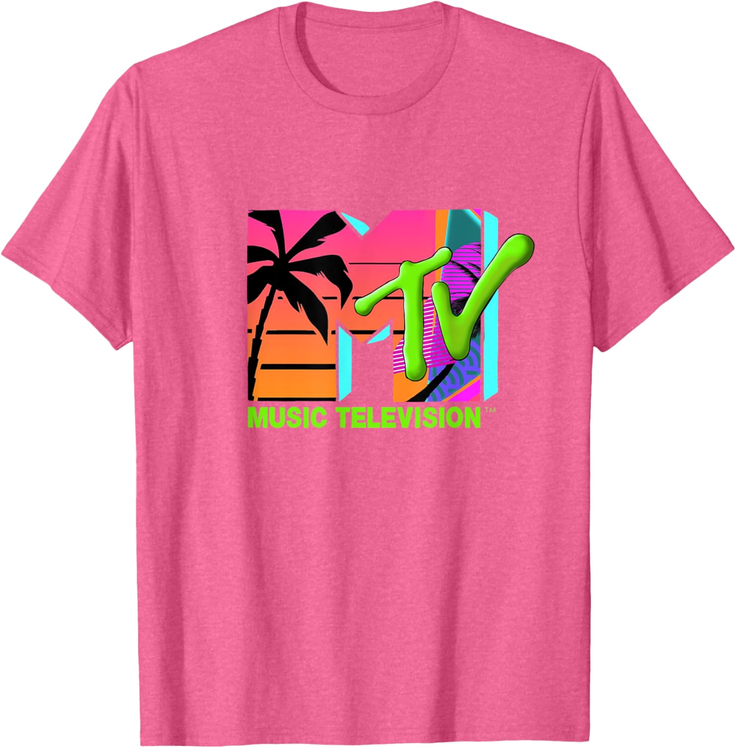 Mademark x MTV Retro Palms Paradise T-Shirt - Official MTV Logo Design - 7