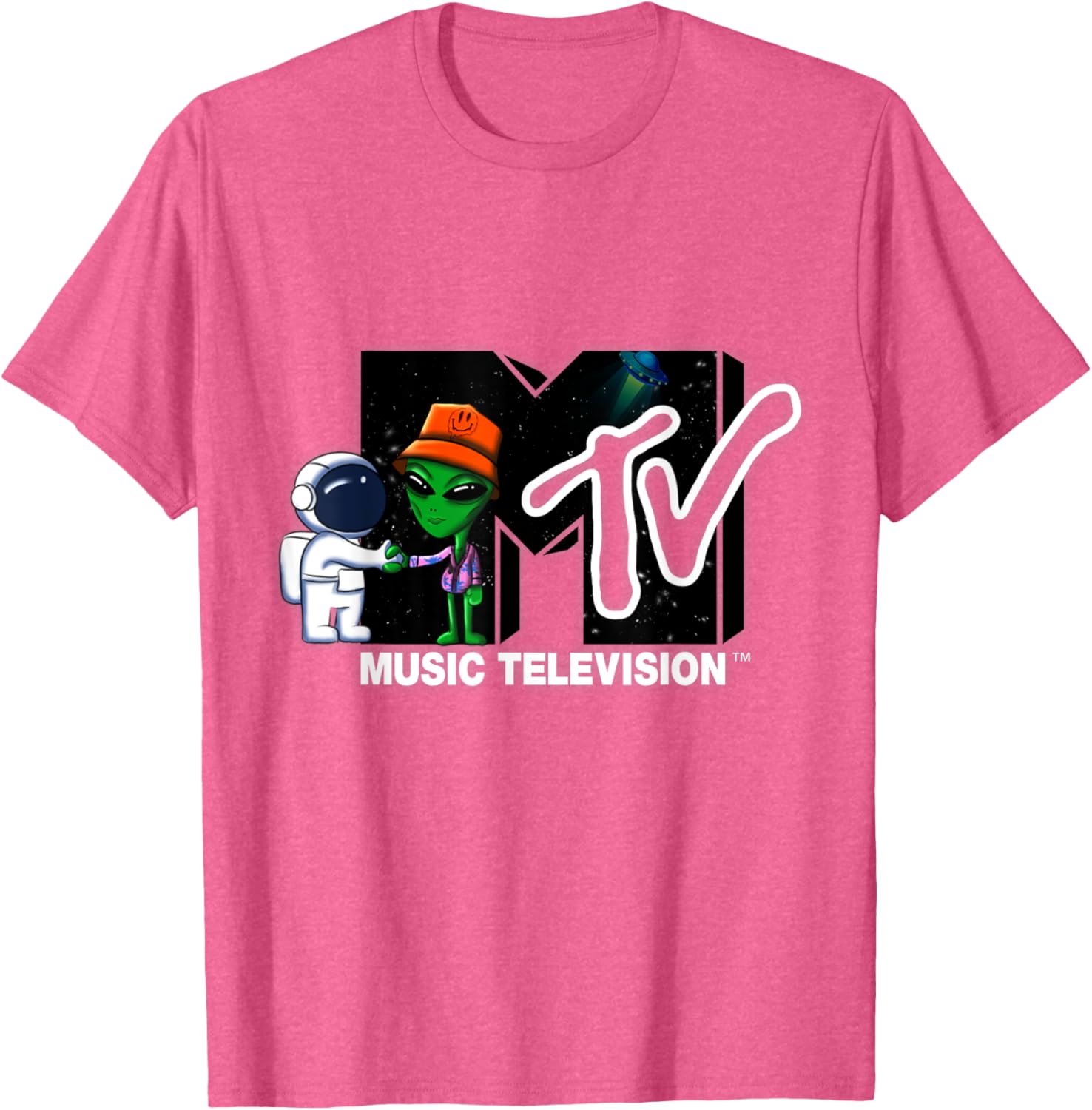 Mademark x MTV Astronaut Alien Space T-Shirt Official MTV Logo Design - 18